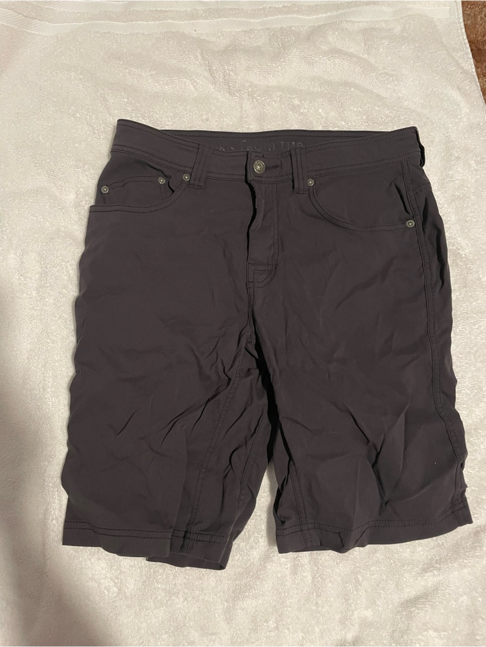 Prana Men's Dark Gray Cargo Shorts